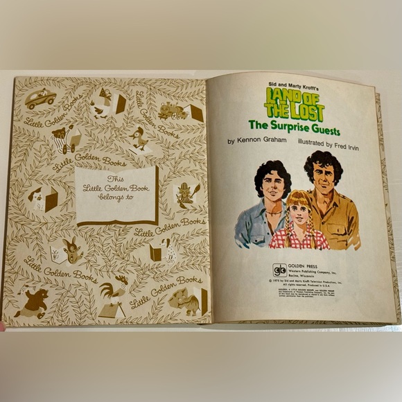 Vintage 1975 Little Golden Book Krofft’s Land of the Lost: The Surprise Guests - Picture 3 of 16